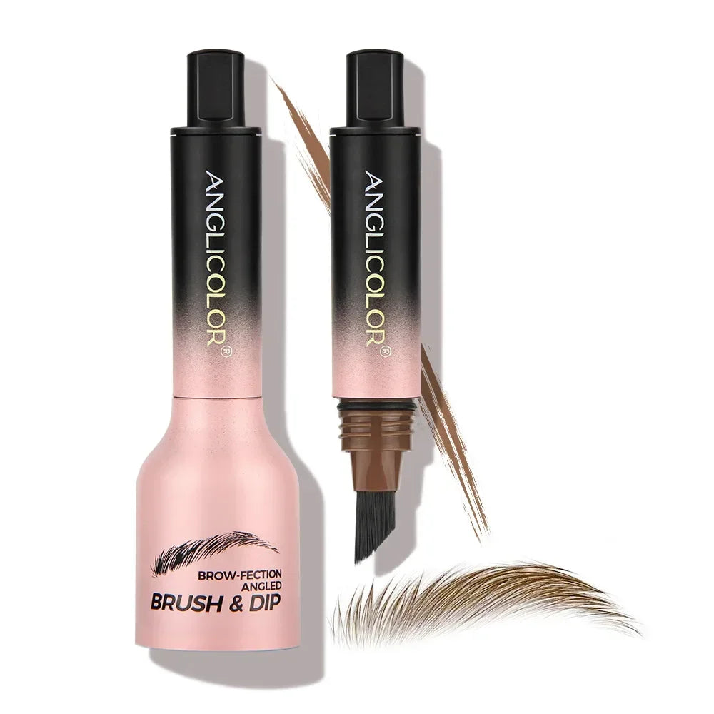 Crayon à Sourcils 3D avec Brosse Anglée – Longue Tenue, Résistant à l’Eau