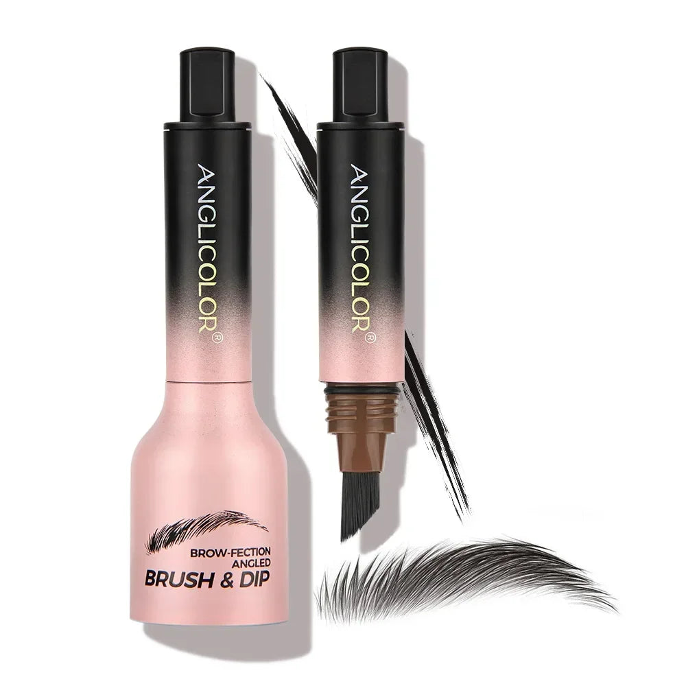 Crayon à Sourcils 3D avec Brosse Anglée – Longue Tenue, Résistant à l’Eau