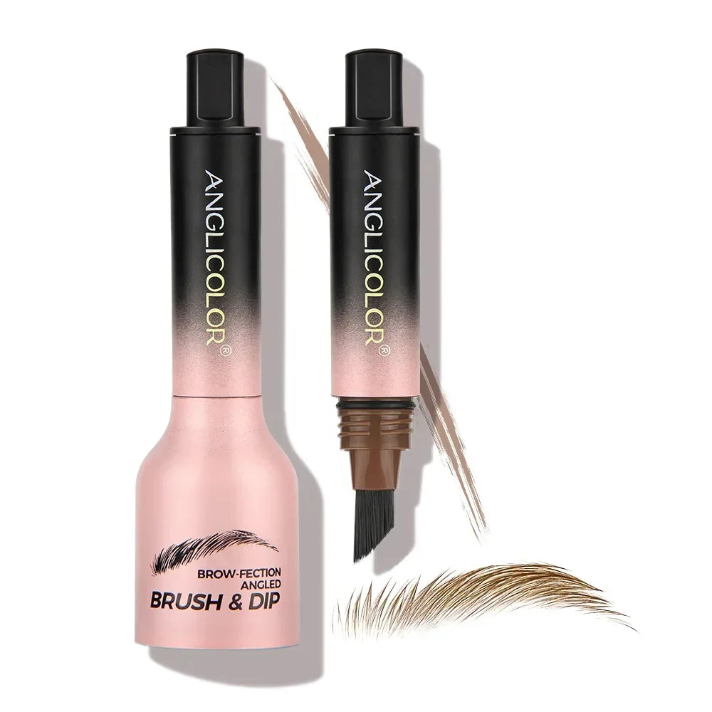 Crayon à Sourcils 3D avec Brosse Anglée – Longue Tenue, Résistant à l’Eau