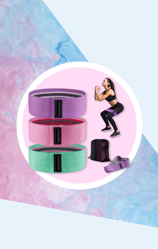 Bandes de Résistance en Tissu – Fitness, Musculation & Yoga