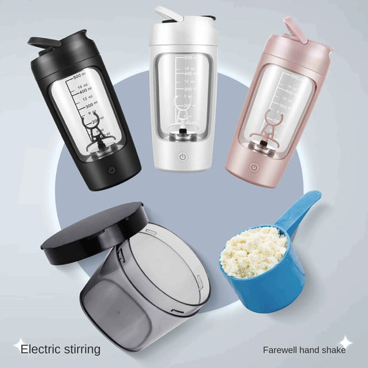 Shaker Électrique USB - Bouteille Blender Rechargeable 1200mAh, 650ml